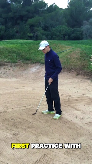 DRILL TO IMPROVE BUNKER SHOTS