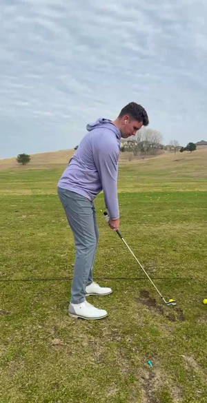Face on swing analysis of Sam Storey, US amateur contestant
