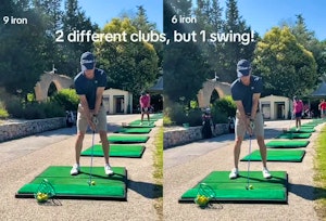 2 different clubs, but 1 swing with the same rhythm!