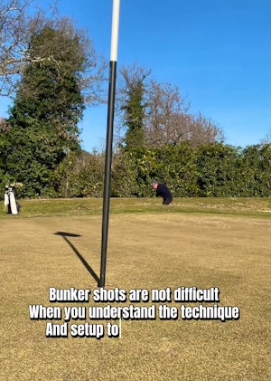 Bunker shots are not difficult 