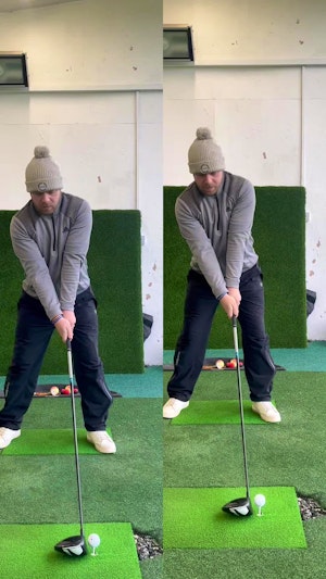 Driver Set up vs Impact 🏌️