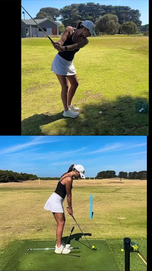 Improving Your Golf Swing: Steeper Setup and Knee Positioning