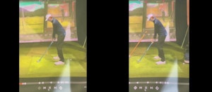 Before and after swing analysis