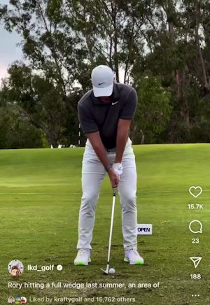 Rory Mcilroy wedge face on