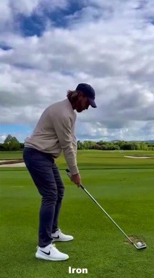 Tommy Fleetwood iron down the line 