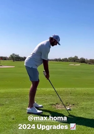 Max Homa Iron down the line 