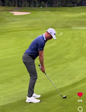 Justin Thomas wedge down the line 