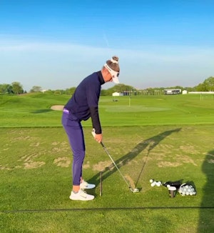 Nelly Korda iron down the line