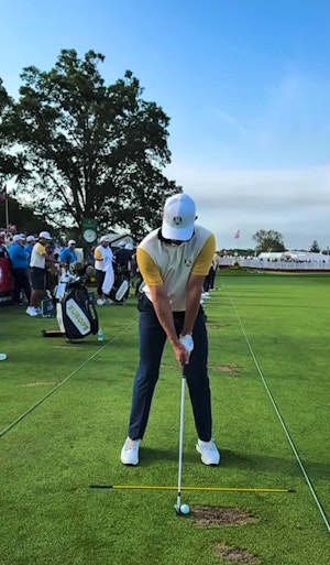 Justin Rose iron face on