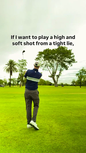How to Hit a High Soft Shot from a Tight Lie