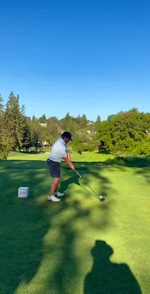 Effect of baseball on the golf swing