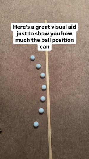 How Ball Position Affects Your Golf Shots
