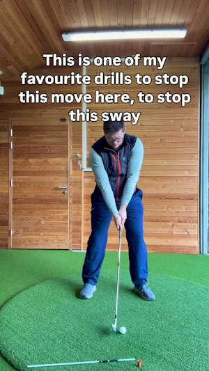 Stop Swaying in Your Golf Swing with This Drill