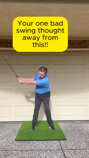 You're one bad swing thought away from this