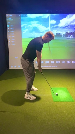 First swing from client 