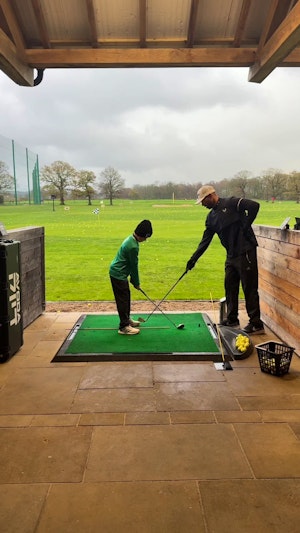 Improving Push-Off Technique for Better Clubhead Speed with a junior golfer